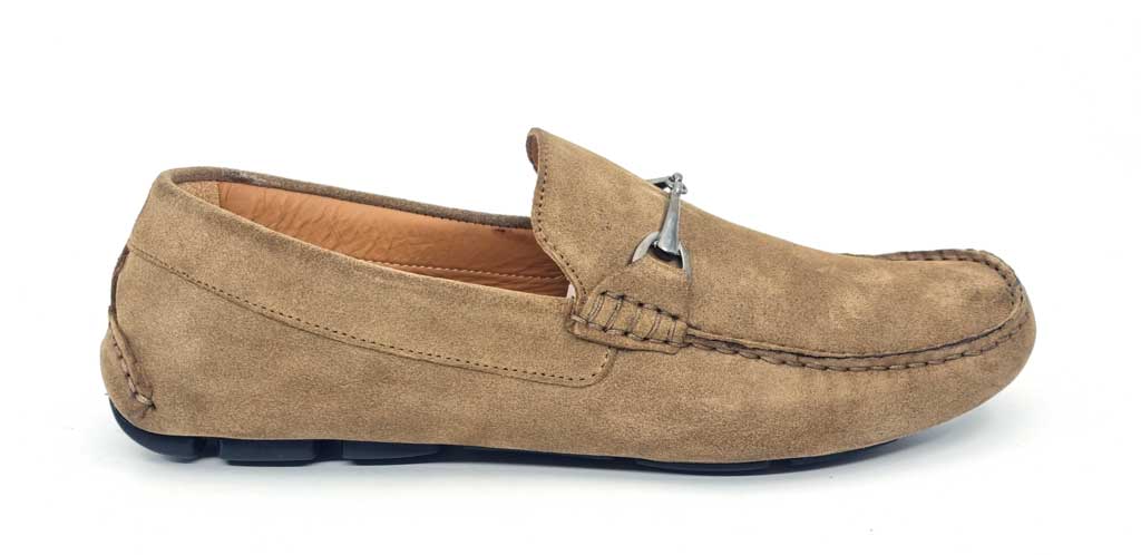 Caesar Beige Leather Men's Loafers