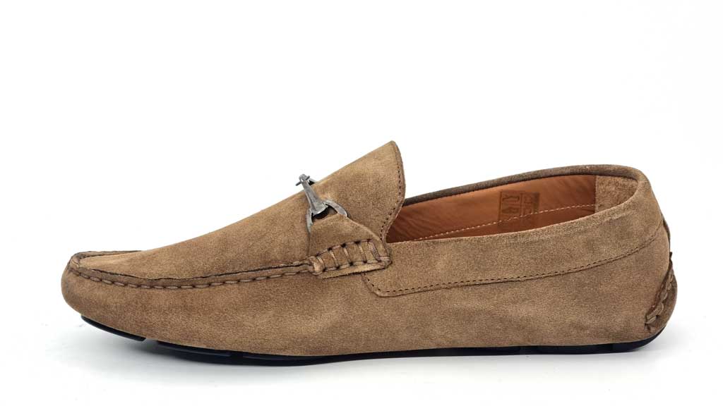 Caesar Beige Leather Men's Loafers