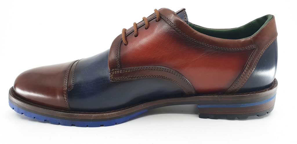 Jason Brown & Blue Lace-Up Men's Shoes