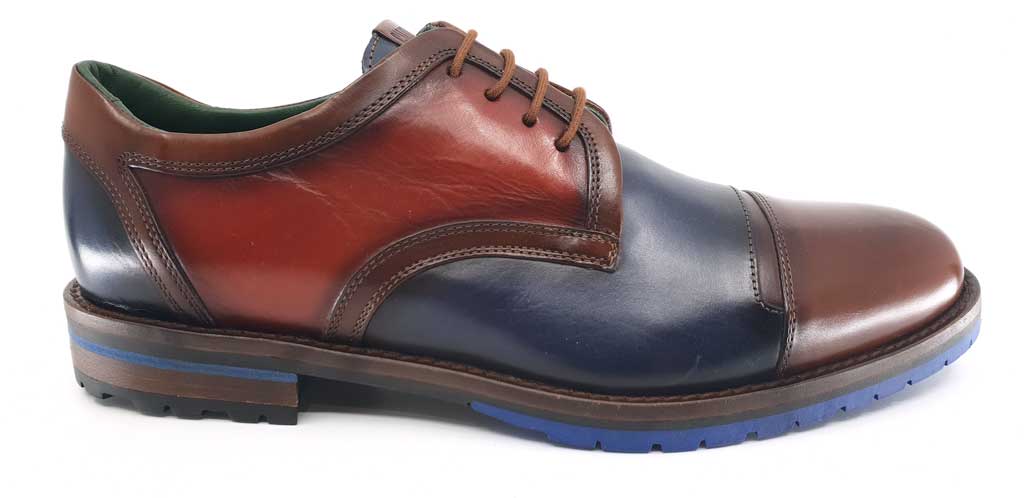 Jason Brown & Blue Lace-Up Men's Shoes