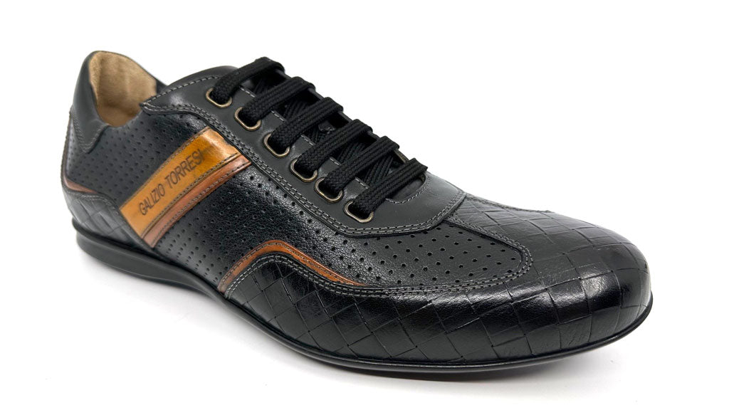 Jordan Black Men's Leather Sneakers