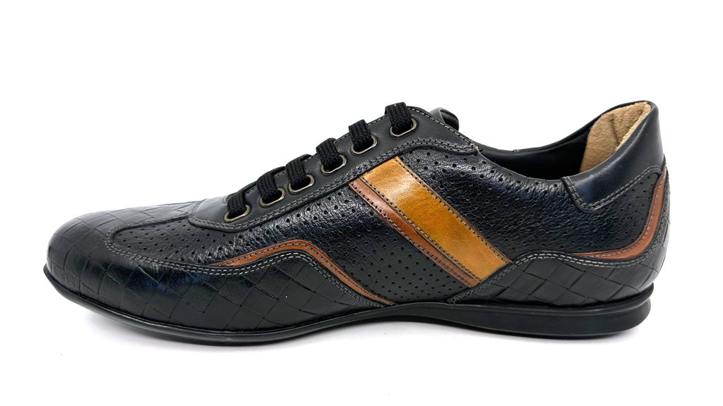 Jordan Black Men's Leather Sneakers