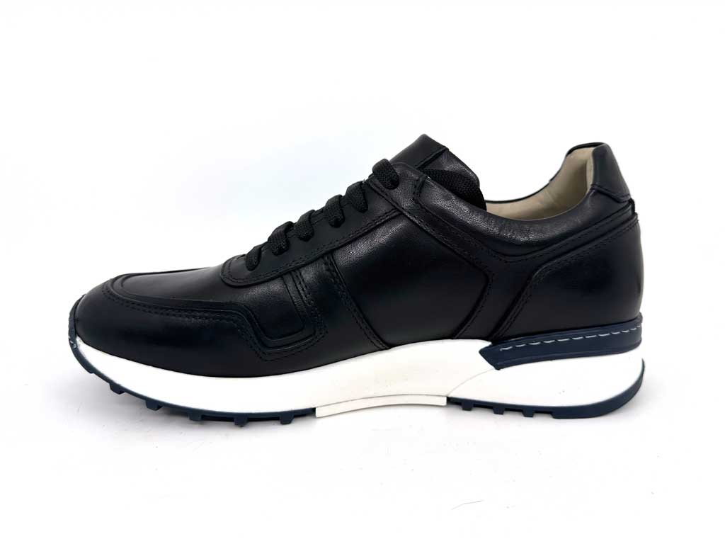 Scott Black Men's Leather Sneakers