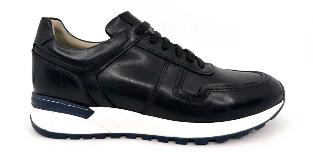Scott Black Men's Leather Sneakers
