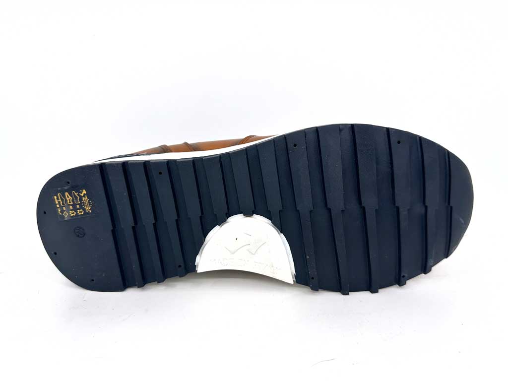 Scott Tan Men's Leather Sneakers