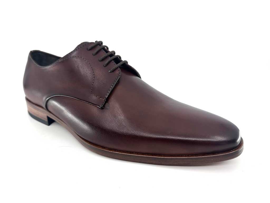 Fabio Brandy Brown Men's Leather Derby Shoes
