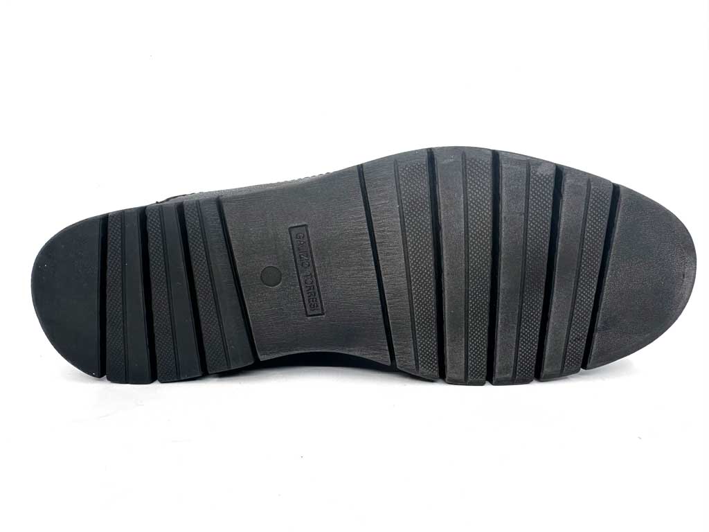 Andrew Black Men's Leather Sneakers