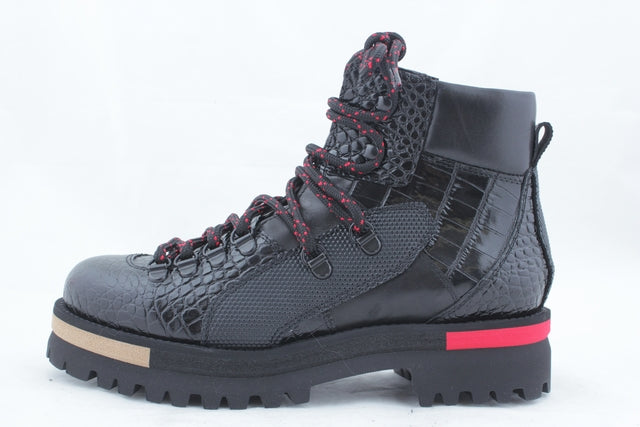 4521 Black Women's Lace-Up Boots