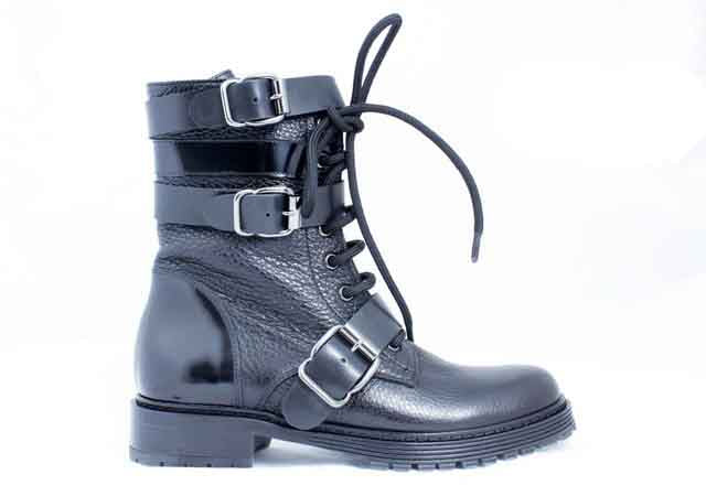 6023C Black Women's Combat Boots
