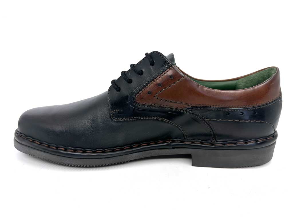 Alexander Black Men's Lace-Up Leather Shoes