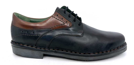 Alexander Black Men's Lace-Up Leather Shoes