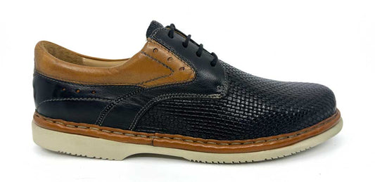 Saxon Black Men's Lace-Up Shoes
