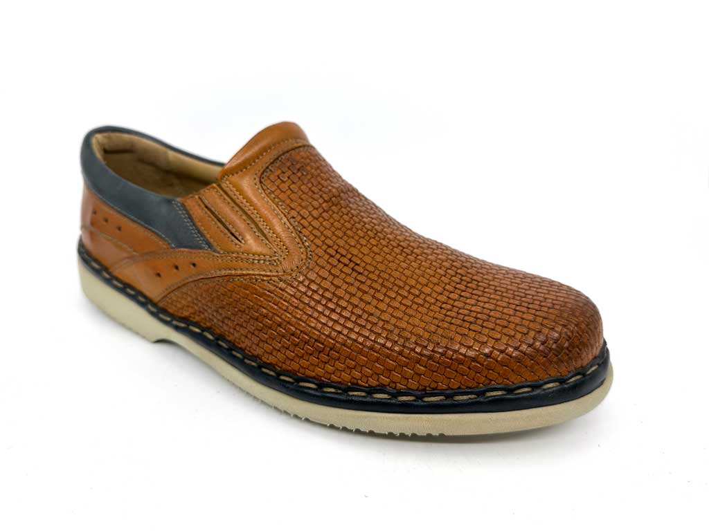 Hudson Tan Men's Leather Driver Shoes