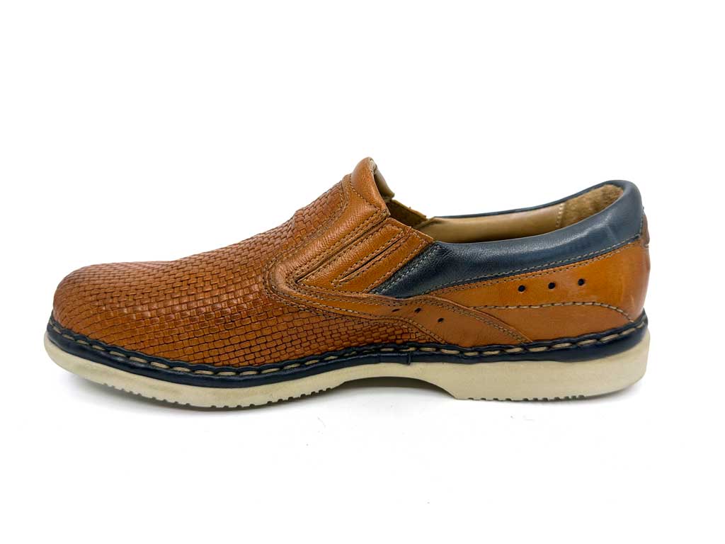 Hudson Tan Men's Leather Driver Shoes
