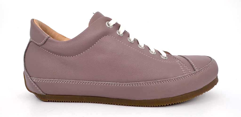 Nastaha Tortora Grey Women's Leather Sneakers