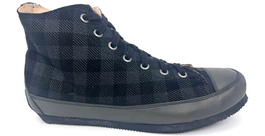 Sasha Black Women's Leather High-Top Sneakers