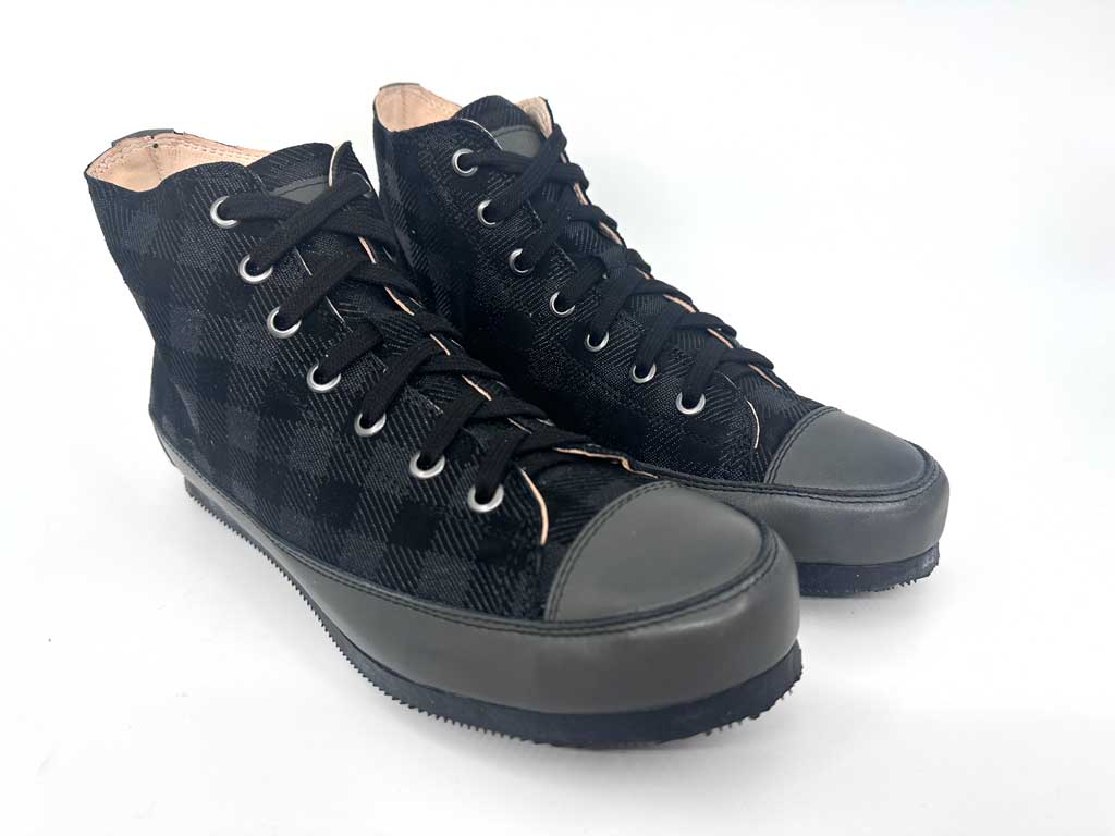 Sasha Black Women's Leather High-Top Sneakers