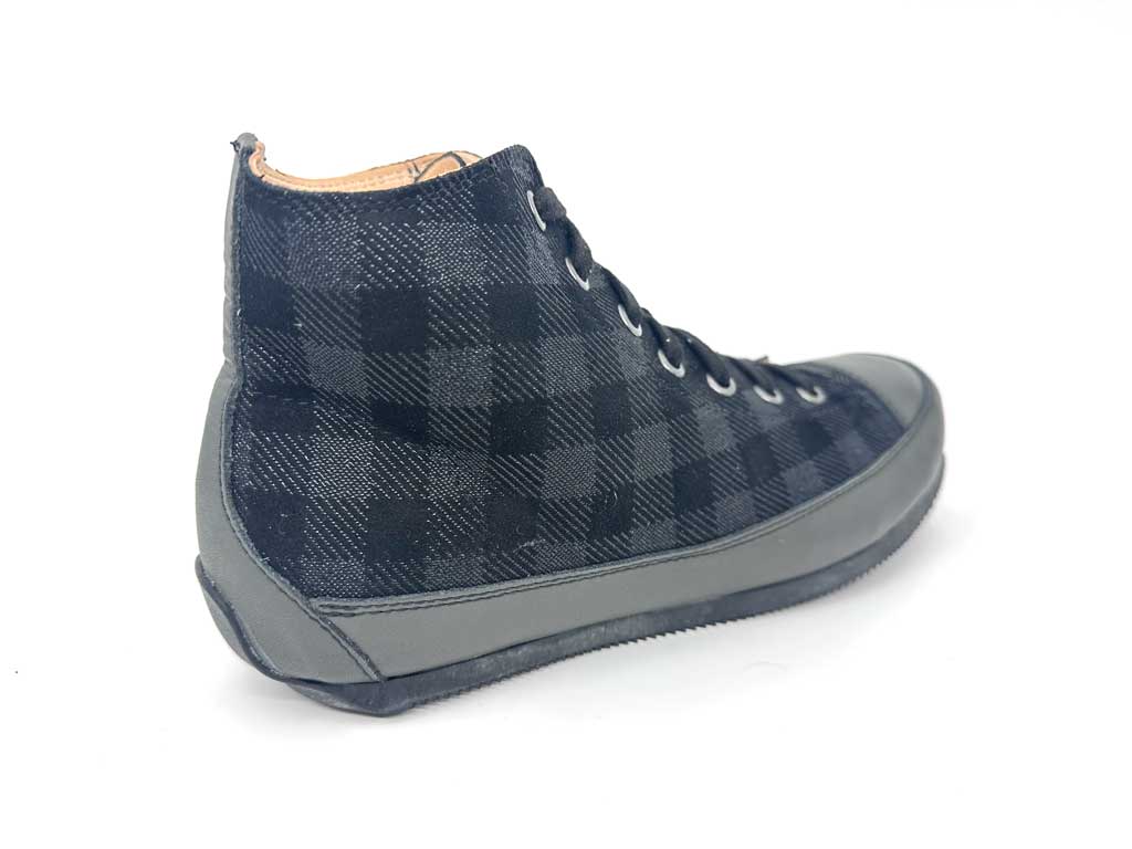 Sasha Black Women's Leather High-Top Sneakers