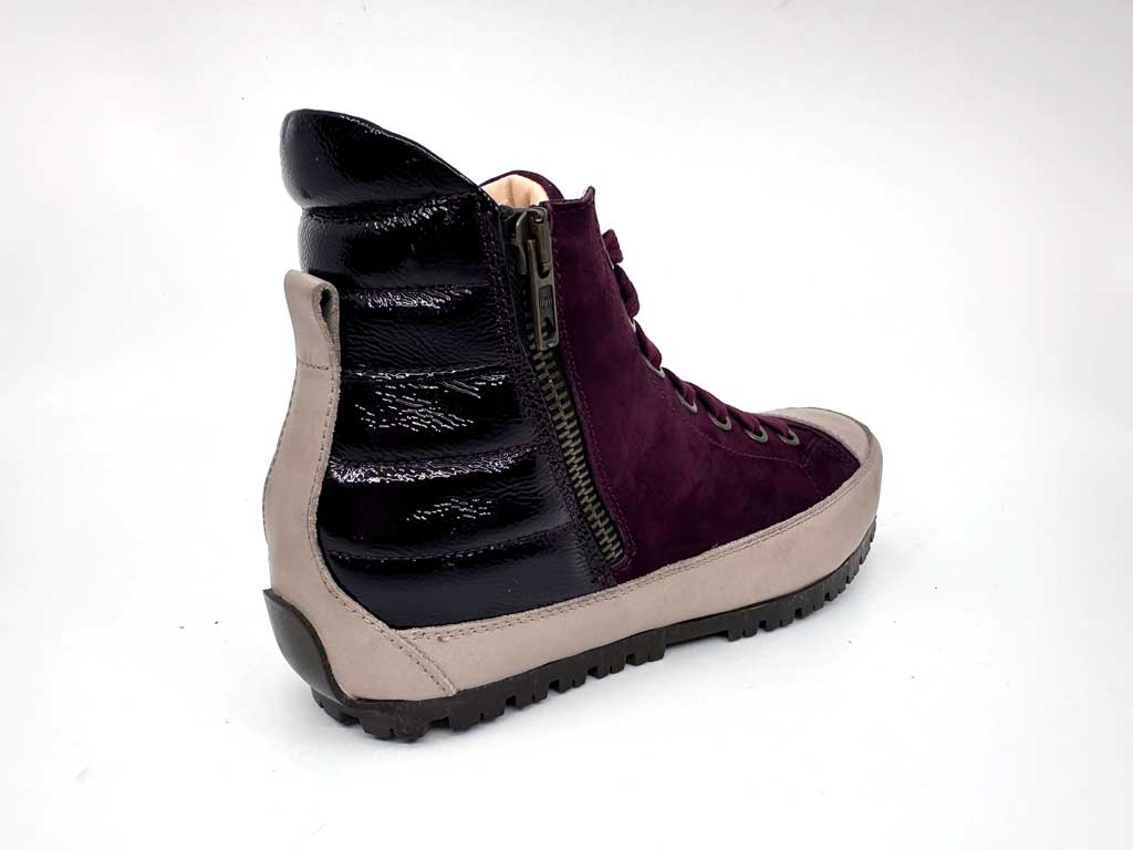 Melissa Burgundy High-Top Women's Sneakers