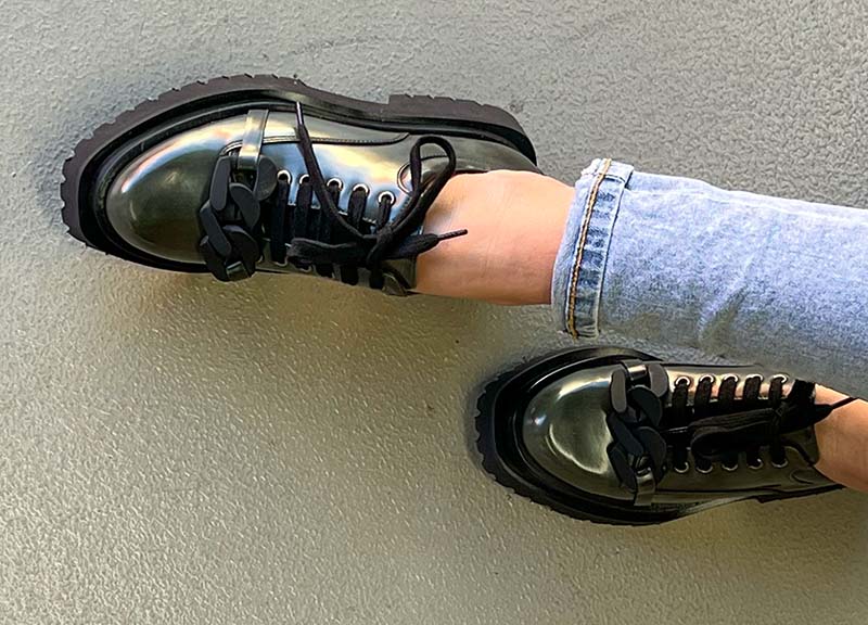 7282 Dark Green Women's Loafers