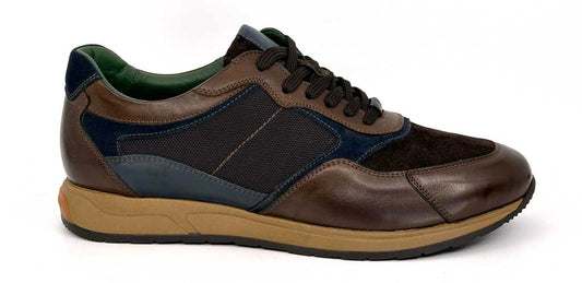Henry Brown Leather Sneakers