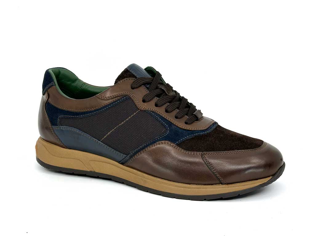 Henry Brown Leather Sneakers