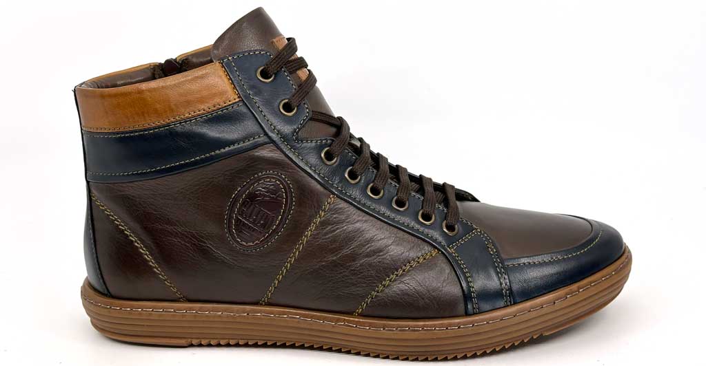 Trevor Brown Men's Lace-Up Ankle Boots