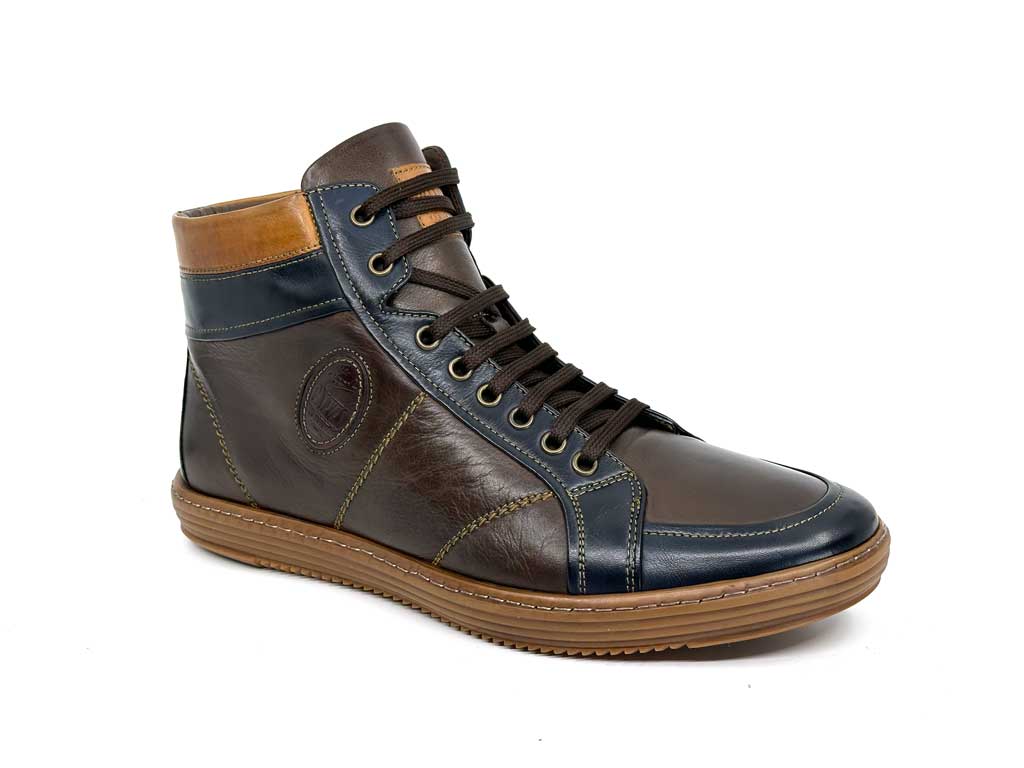 Trevor Brown Men's Lace-Up Ankle Boots