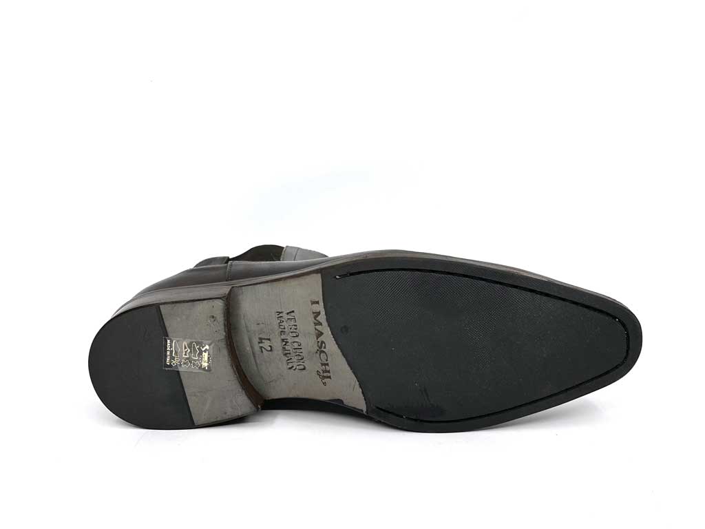 Roman Black Chelsea Leather Gusset Boots