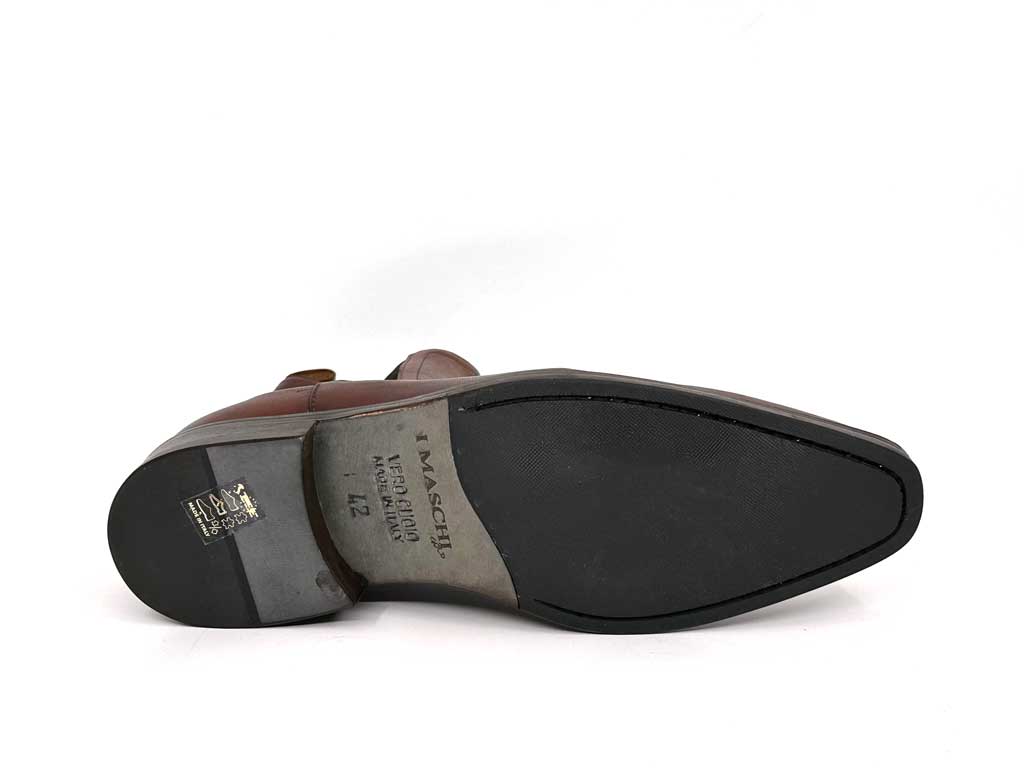 Roman Tan Chelsea Leather Gusset Boots