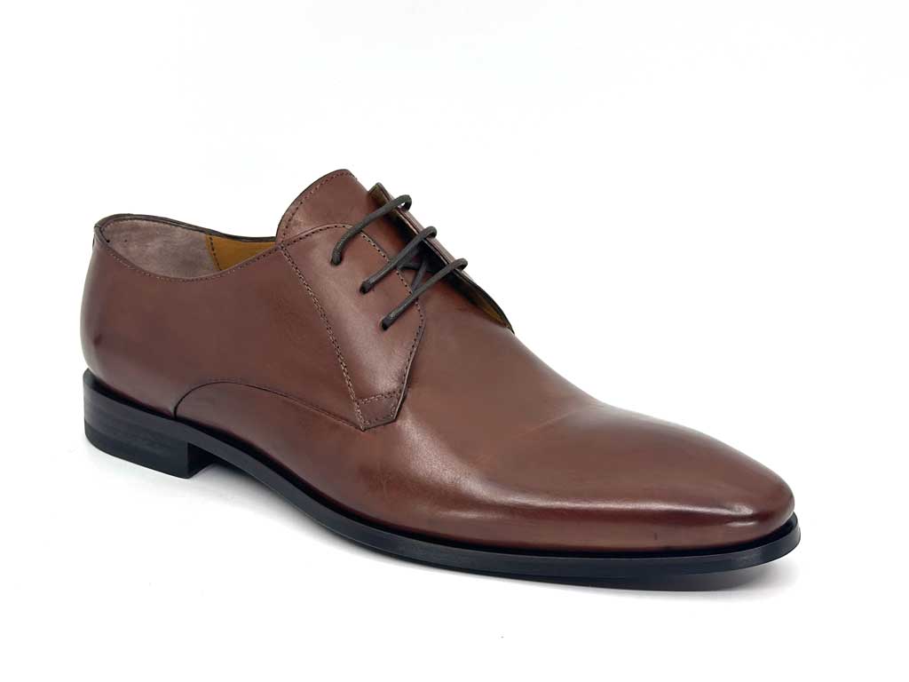 Calpierre Brown Mens Derby Dress Shoes