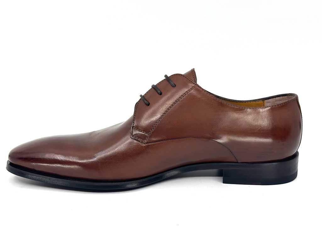 Calpierre Brown Mens Derby Dress Shoes