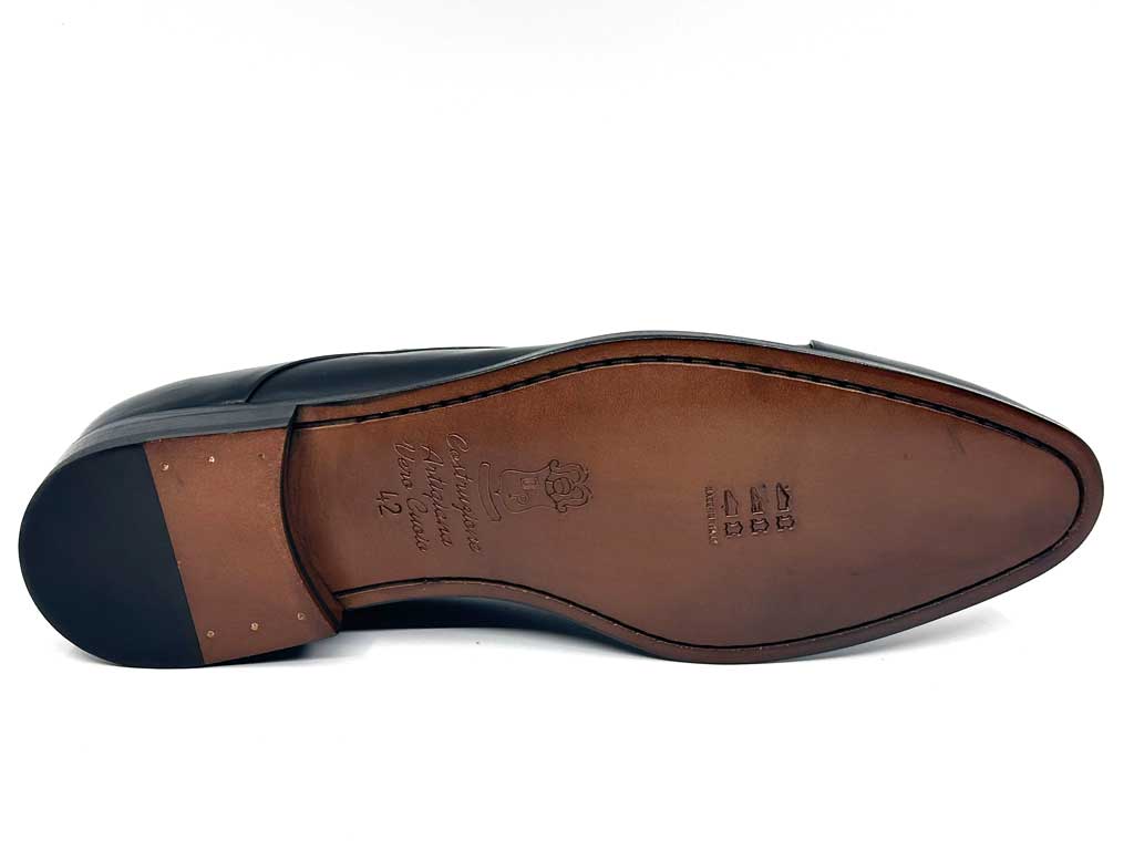 Black Men's Derby Toecap Dress Shoes