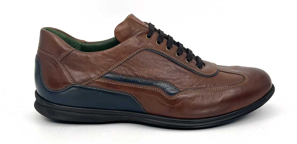 Shane Dark Brown Men's Leather Sneakers