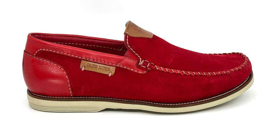 Felix Red Men's Leather Loafers