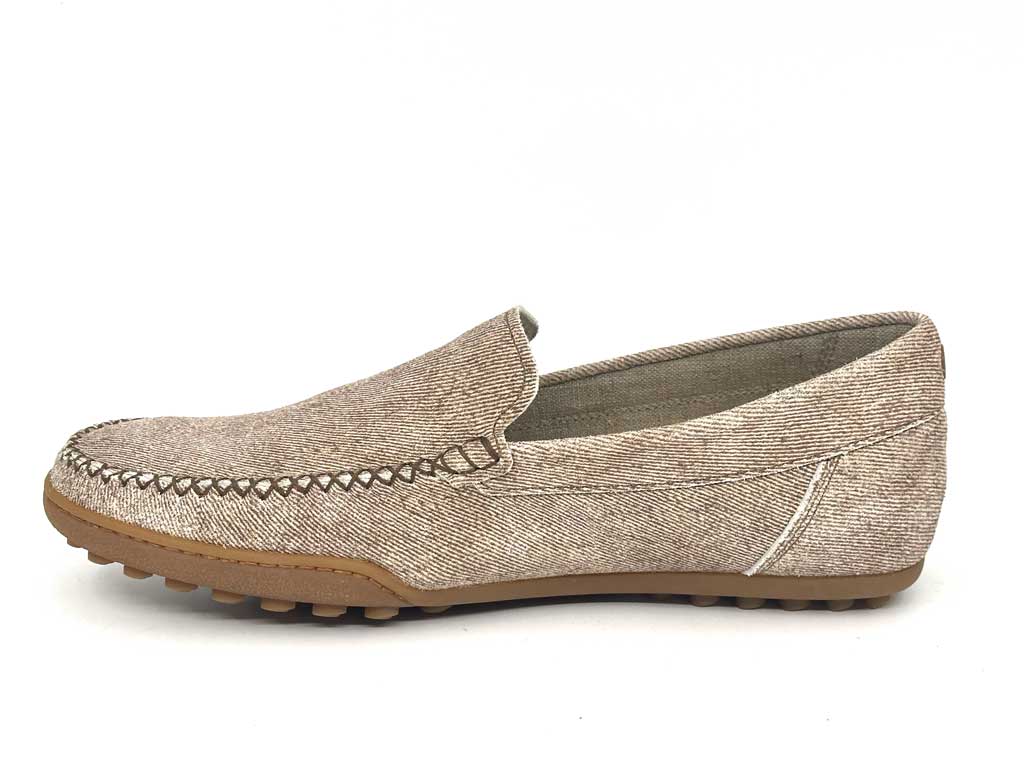 Beige Men's Leather Loafers