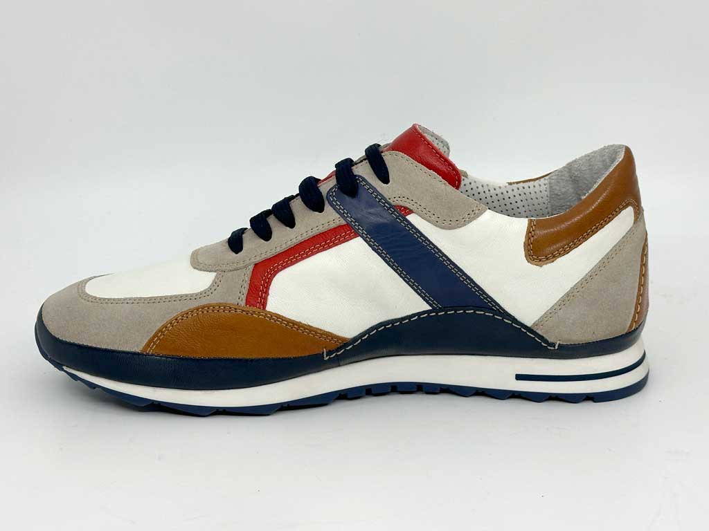 Leigh Ivory Men's Leather Sneakers