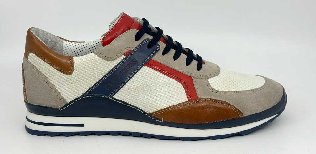 Leigh Ivory White Men's Leather Sneakers