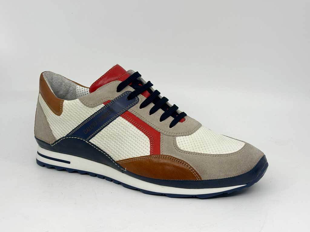 Leigh Ivory White Men's Leather Sneakers