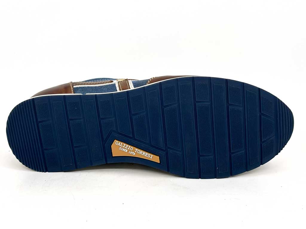 Matteo Brown & Denim Italian Sneakers