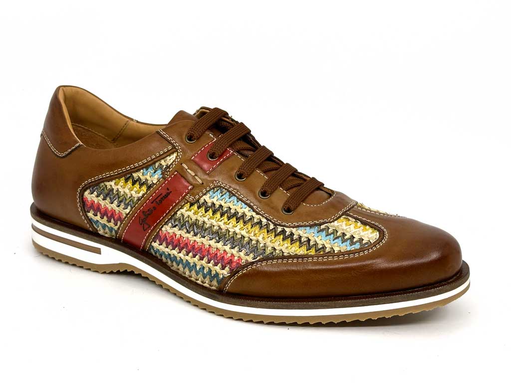 Luka Brown Men's Leather Sneakers