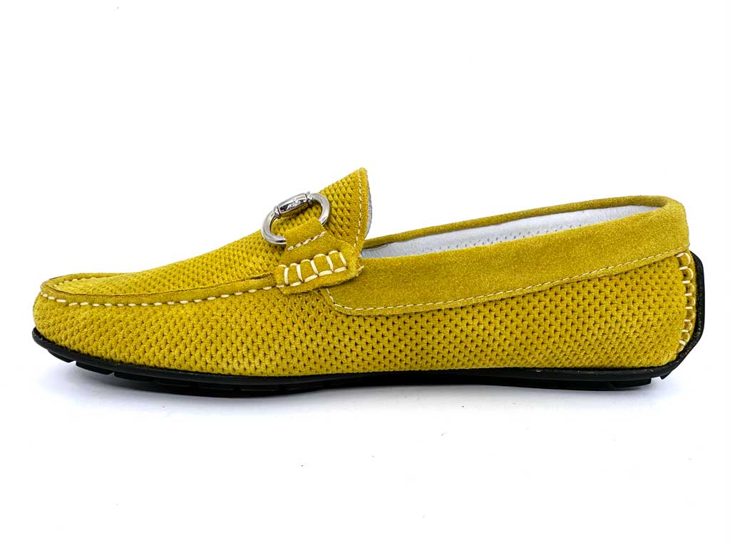 Samuel Yellow Men's Horsebit Driving Shoes