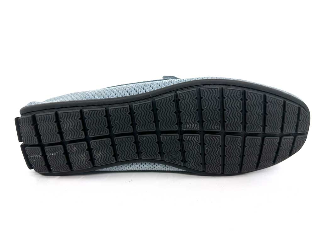 Samuel Greyish Blue Men's Horsebit Driving Shoes