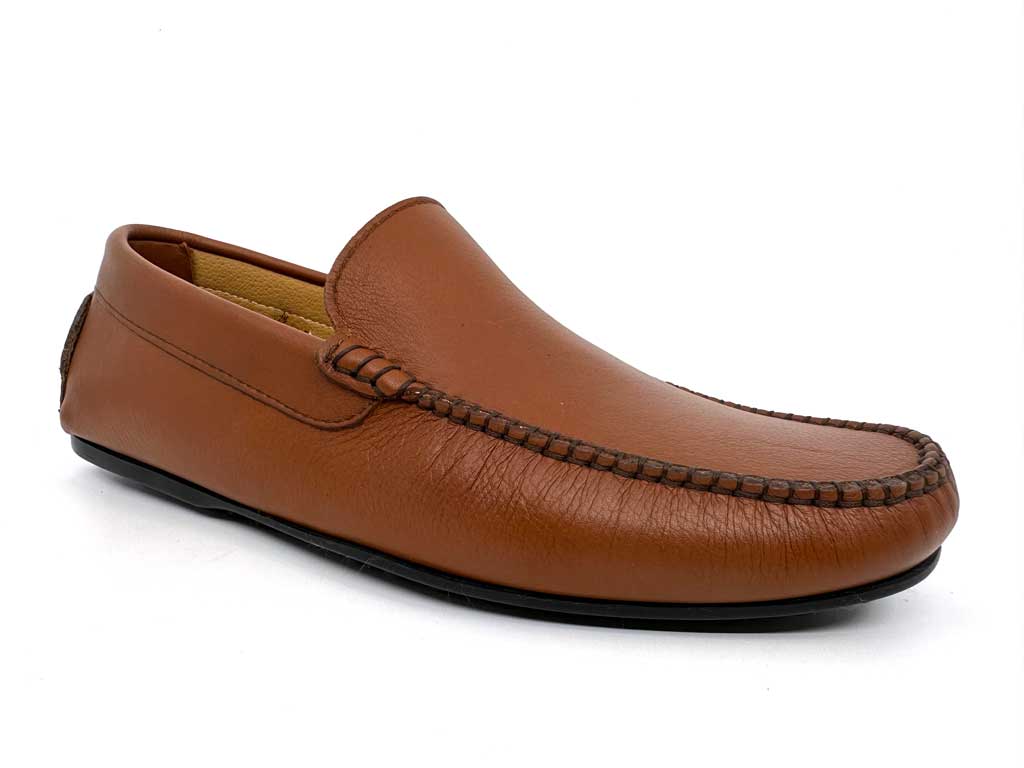 Finn Tan Men's Leather Driving Shoes