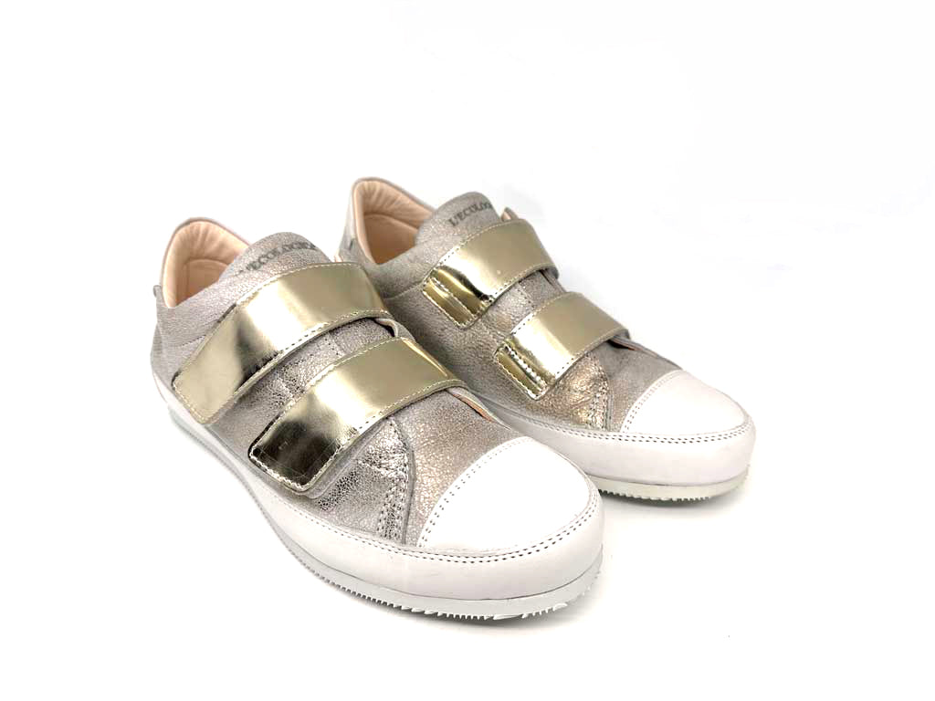 Juliet Silver Women's Leather Sneakers