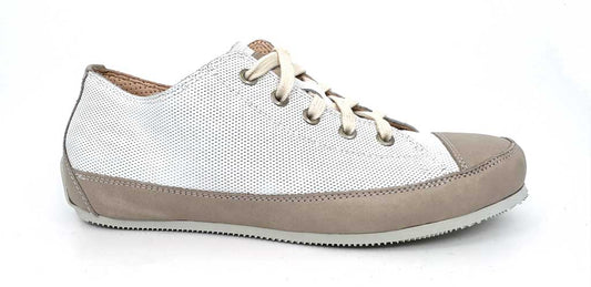 Bree White Women's Leather Sneakers
