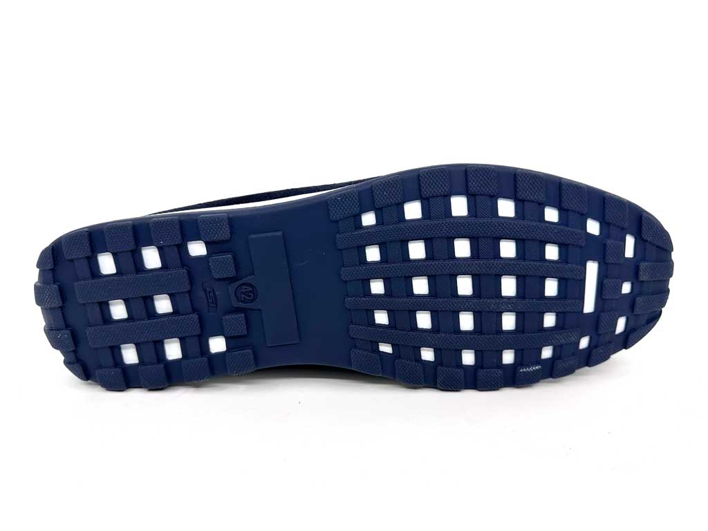 Navy Suede Men's Loafers