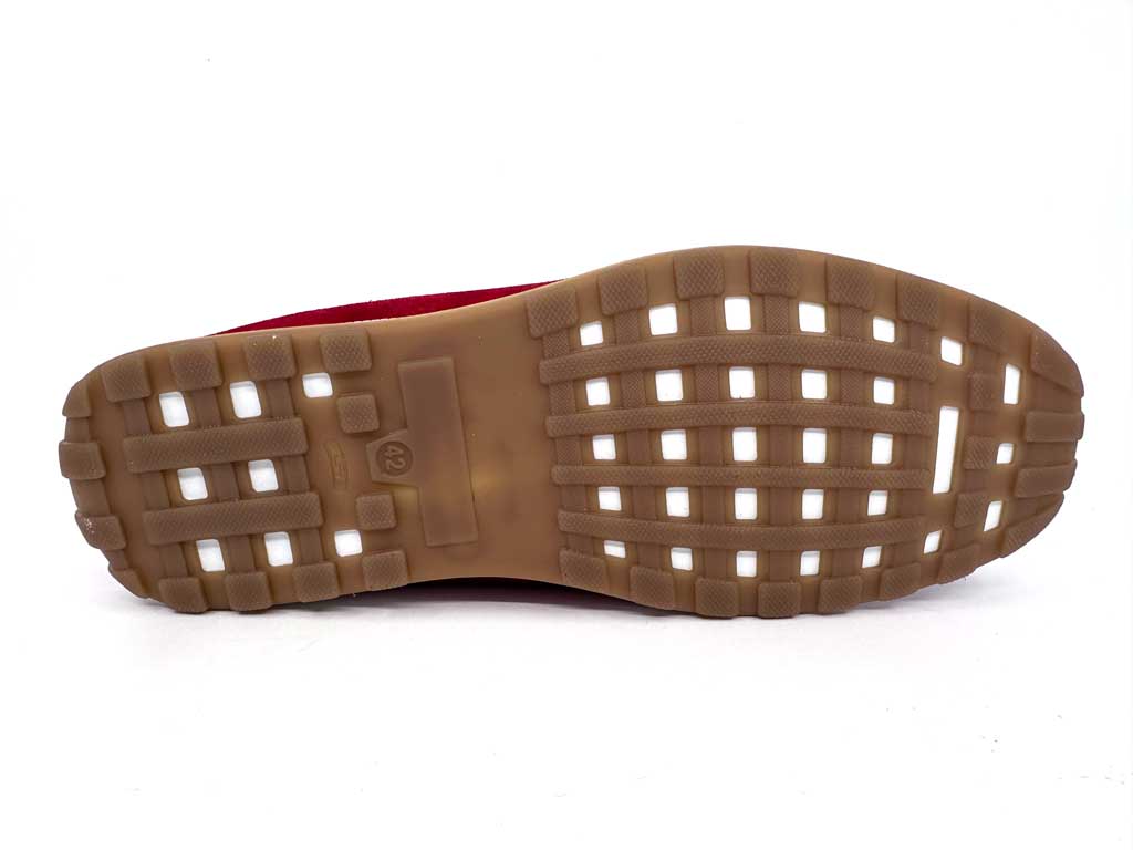 Fritz Red Suede Loafers