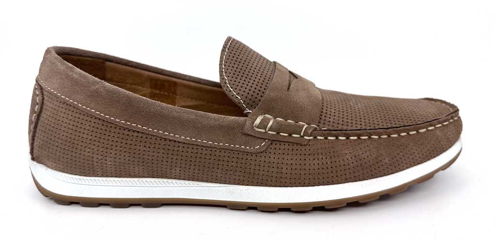 Beige Suede Men's Loafers