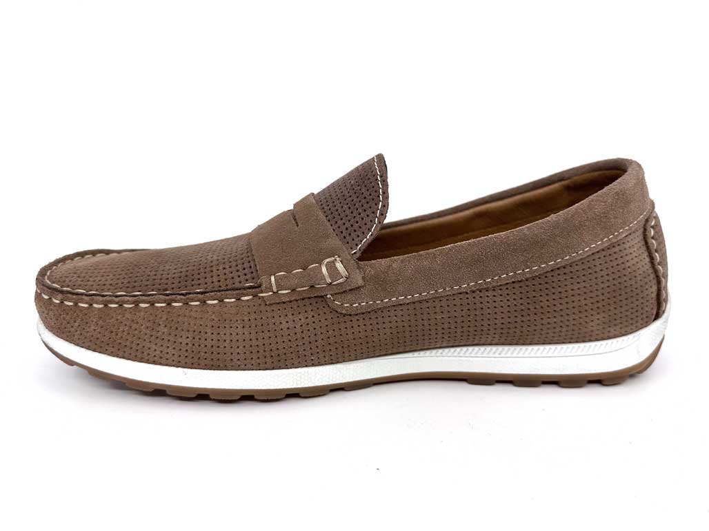 Beige Suede Men's Loafers